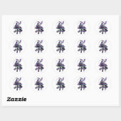 Sticker Rond Caterpillar Psychadelic (Feuille)