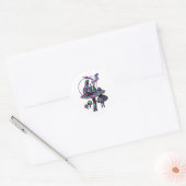 Sticker Rond Caterpillar Psychadelic (Enveloppe)