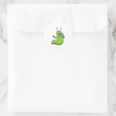 Sticker Rond Caterpillar with Flower (Sac)