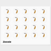 Sticker Rond catfish Vide (Feuille)