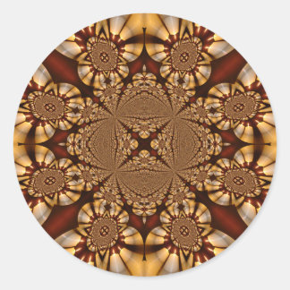 Sticker Rond Cathédrale Vitraux Fenêtres Vitrées Bougies blanch