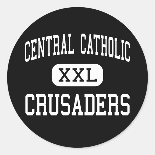 Sticker Rond Catholique Centrale - Croisés - Haut - Canton Ohio (Devant)