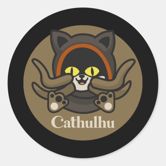 Sticker Rond Cathulhu (Devant)
