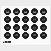 Sticker Rond Catnip Er Funny Cat (Feuille)