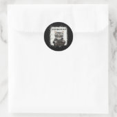 Sticker Rond Catnip Made Me Do It Funny Chat pour Amoureux de l (Sac)