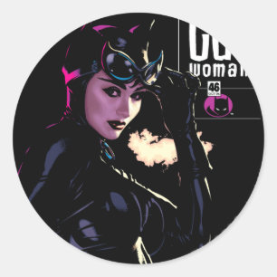 Sticker Rond Catwoman