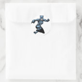 Sticker Rond Catwoman avec des lois (Sac)