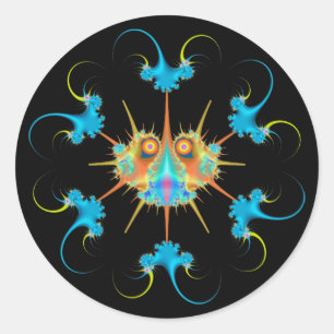 Sticker Rond Caulimo Bug & Anti-Virus