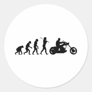 Sticker Rond Cavalier de vélo