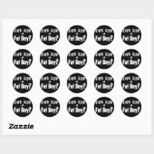 Sticker Rond Cavalier Fat Boy (Feuille)