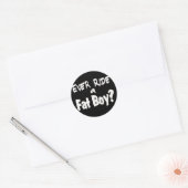 Sticker Rond Cavalier Fat Boy (Enveloppe)