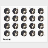 Sticker Rond Cavalier King Charles Spaniel (Feuille)