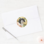 Sticker Rond Cavalier King Charles Spaniel (Enveloppe)
