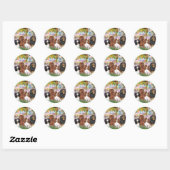 Sticker Rond Cavaliers (4) - dans le jardin de Monet (Feuille)