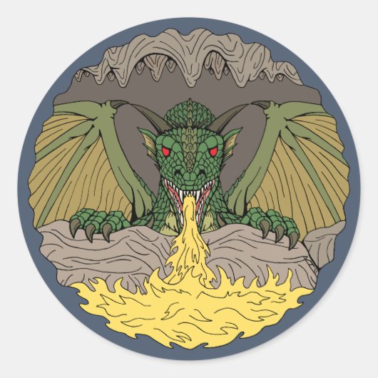Sticker Rond Cavern Dragon 2016 (Devant)