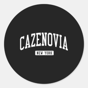 Sticker Rond Cazenovia New York Ny Sports sportifs