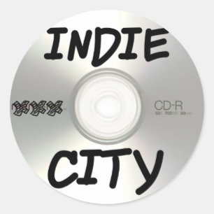Sticker Rond CD Indie City
