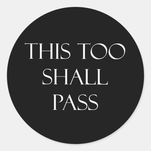 Sticker Rond Ce Devis Devrait Également Passer Des Citations In (Devant)