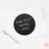 Sticker Rond Ce Devis Devrait Également Passer Des Citations In (Enveloppe)