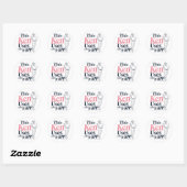 Sticker Rond Ce Ken Utilise L'Application (Feuille)