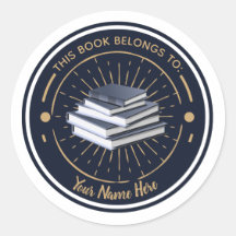 Ce Livre Appartient À (Plaque Customisée)