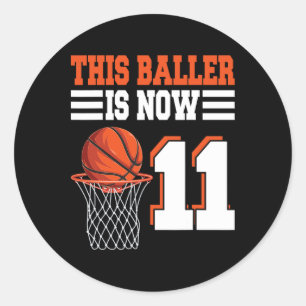 Sticker Rond Ce Ller a maintenant 11 ans Sketll 11e anniversair
