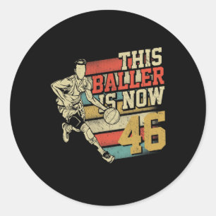 Sticker Rond Ce Ller a maintenant 46 cadeaux pour les 46 ans Sk