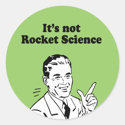 STICKER ROND CE N'EST PAS DE LA SCIENCE DES ROCHERS (Devant)