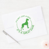 Sticker Rond Ce n'est pas juste un chien (Enveloppe)