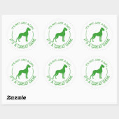 Sticker Rond Ce n'est pas juste un chien (Feuille)