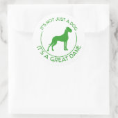 Sticker Rond Ce n'est pas juste un chien (Sac)