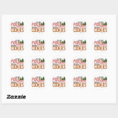 Sticker Rond Ce n'est pas Noël sans cookies (Feuille)