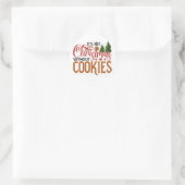 Sticker Rond Ce n'est pas Noël sans cookies (Sac)