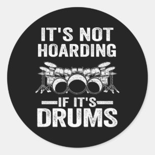 Sticker Rond Ce N'Est Pas Un Hachage Si C'Est Un Drummer À Tamb