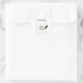 Sticker Rond Ce n'est qu'une page vierge... (Sac)