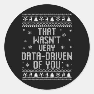 Sticker Rond Ce N'Était Pas Très Les Données De Vos Noël.