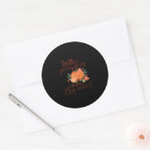 Sticker Rond Ce petit citrouille va être une grande soeur (Enveloppe)