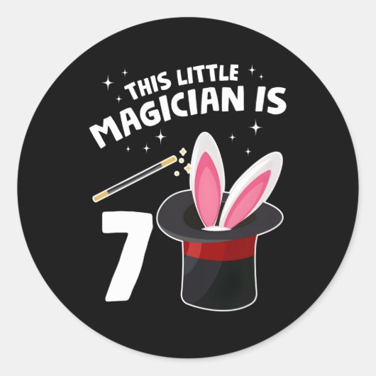 Sticker Rond Ce Petit Magicien Est 7 (Devant)