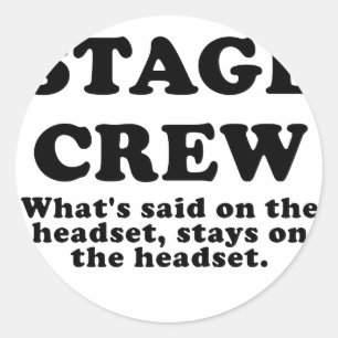 Sticker Rond Ce que disait l'équipage sur le casque