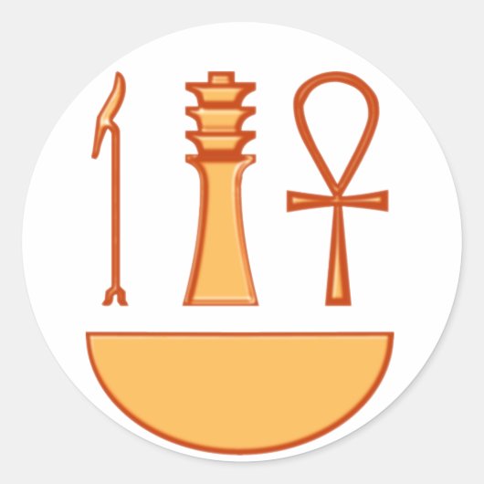 Sticker Rond Ce que Djed Anch (Devant)