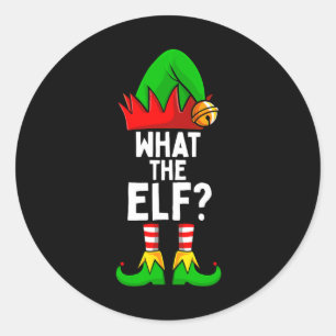 Sticker Rond Ce que l'elfe jumelle Noël de famille