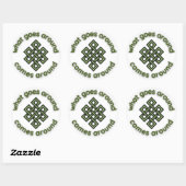 Sticker Rond Ce Qui Se Passe Autour De Karma (Feuille)