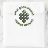 Sticker Rond Ce Qui Se Passe Autour De Karma (Sac)