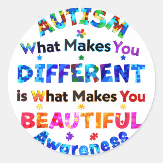 Sticker Rond Ce qui vous différencie est magnifique