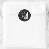 Sticker Rond Ce qui vous rend différents éléphant maman Autisme (Sac)