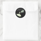 Sticker Rond Ce Trop Devrait Passer Swan Inspirational (Sac)