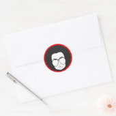 Sticker Rond ce type des années 70 (Enveloppe)