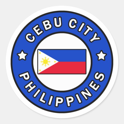 Sticker Rond Cebu City Philippines (Devant)