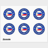 Sticker Rond Cebu City Philippines (Feuille)