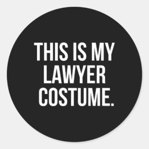 Sticker Rond Ceci est mon costume d'avocat cadeau de t-shirt dr
